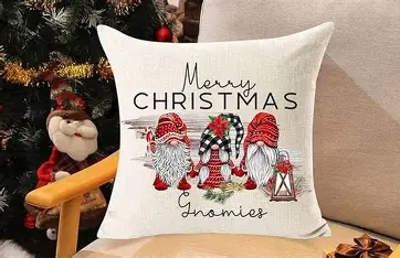 Christmas Theme Cushion Pillow Cover thumbnail 1